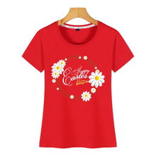 Load image into Gallery viewer, Tops T Shirt Women happy easter 59 Funny Harajuku Short Female Tshirt