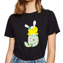 Load image into Gallery viewer, Tops T Shirt Women easter bunny chick Funny Harajuku Short Female Tshirt