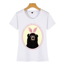 Load image into Gallery viewer, Tops T Shirt Women easter egg hunt Casual Black Print Female Tshirt
