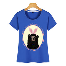 Load image into Gallery viewer, Tops T Shirt Women easter egg hunt Casual Black Print Female Tshirt