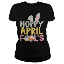 Load image into Gallery viewer, April Fools Day Easter Tshirt Hoppy April Fools Women's T-Shirt

