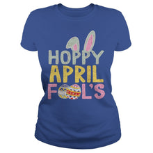 Load image into Gallery viewer, April Fools Day Easter Tshirt Hoppy April Fools Women's T-Shirt
