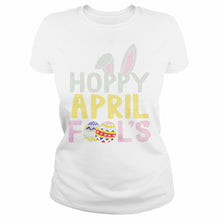 Load image into Gallery viewer, April Fools Day Easter Tshirt Hoppy April Fools Women's T-Shirt
