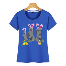 Load image into Gallery viewer, Tops T Shirt Women easter island Vogue Vintage Custom Female Tshirt
