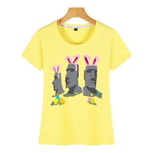 Load image into Gallery viewer, Tops T Shirt Women easter island Vogue Vintage Custom Female Tshirt
