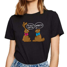 Load image into Gallery viewer, Tops T Shirt Women easter bunny 2 Hip Hop Vintage Cotton Female Tshirt

