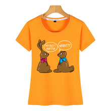 Load image into Gallery viewer, Tops T Shirt Women easter bunny 2 Hip Hop Vintage Cotton Female Tshirt

