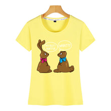 Load image into Gallery viewer, Tops T Shirt Women easter bunny 2 Hip Hop Vintage Cotton Female Tshirt
